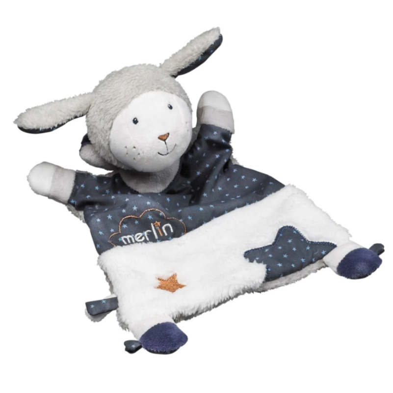 merlin the sheep comforter blue white 22 cm 